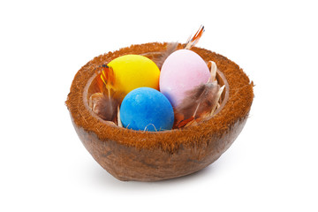 easter colorful eggs
