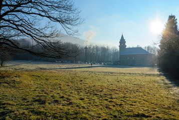 The church in the morning. Ustron,  Poland © velishchuk