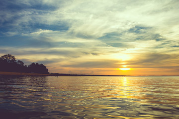 Obraz premium późnym popołudniem na plaży