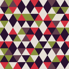 Pattern with triangles.