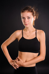 Obraz premium portrait of a pretty sporty girl