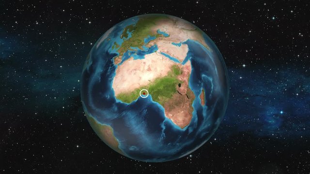 Earth Zoom In - Cotonou De Facto Benin