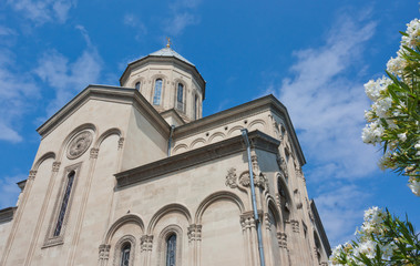 The Kashveti Church of St. George in central Tbilisi, located on Rustaveli Avenue. The Republic of Georgia