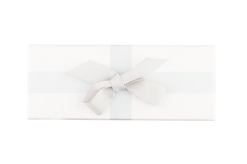 white gift box isolated