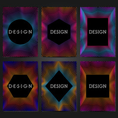 Creative covers design. Template for Title sheet, report, presentation and brochure. Abstract modern backgrounds. Colorful gradients.