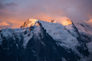 Aiguille du Midi and Mont Blanc, France