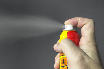 Aerosol for the control of insects. - obrazy, fototapety, plakaty