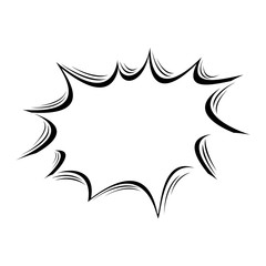 Isolated comic bubble