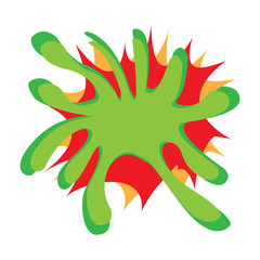 Isolated comic splash