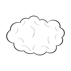Isolated comic bubble