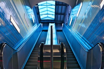 Blue Escalator