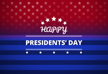 Presidents Day USA background - vector Illustration