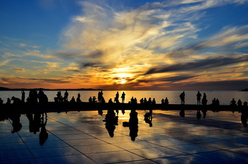 Sonnenuntergang in Zadar - obrazy, fototapety, plakaty