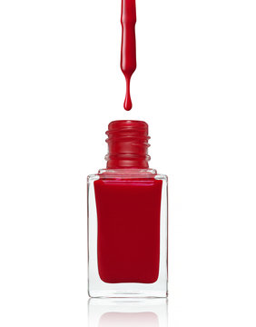 Nail polish bottle with drop