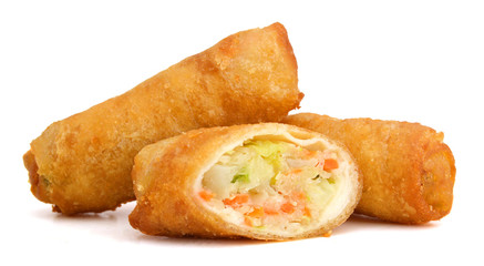 Vegetable spring rolls a great side order at asian restaurants
