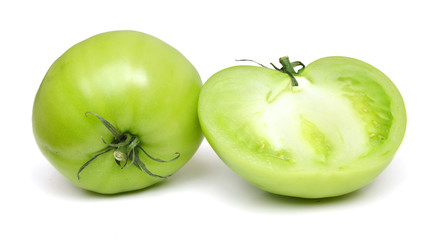 Studio shot of green tomato