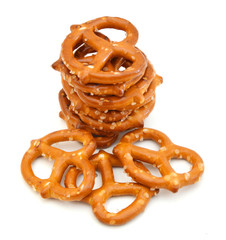  Pretzels Isolated on a White Background