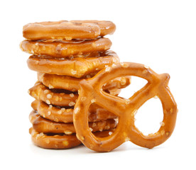 Pretzels Isolated on a White Background