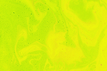 Suminagashi marble texture hand painted with lime ink. Digital paper 32 performed in traditional japanese suminagashi floating ink technique. Delightful liquid abstract background.