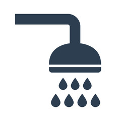 Shower icon on white background.