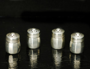 Sterling silver salt and pepper shakers