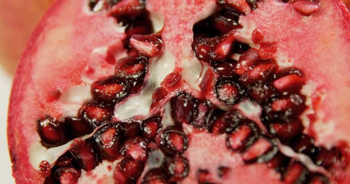 Bright juicy ripe pomegranate with seeds  