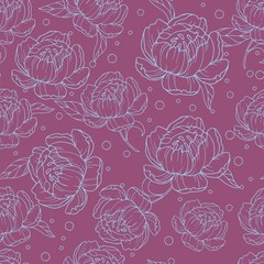 Seamless flower pattern for gift wrap and fabric design. For Valentine day and love from the heart for your design.