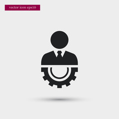 User icon simple vector sign