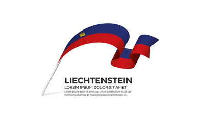 Liechtenstein flag background