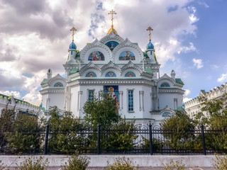 Fototapeta na wymiar Church of St. Catherine the Great Martyr in Feodosia in Crimea