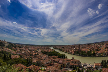 Naklejka premium Panorama della città di Verona