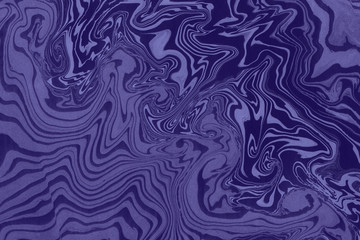 Suminagashi marble texture hand painted with indigo ink. Digital paper 1600 performed in traditional japanese suminagashi floating ink technique. Rare liquid abstract background.