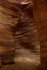 Schluchtwände wie ein Kaminschlot