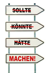 Sollte Koennte Haette Machen