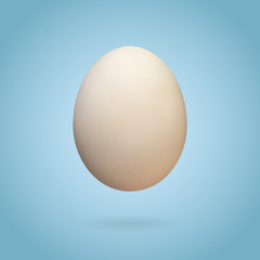 White Egg With Realistic Shadow