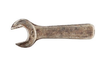 Old rusty wrench