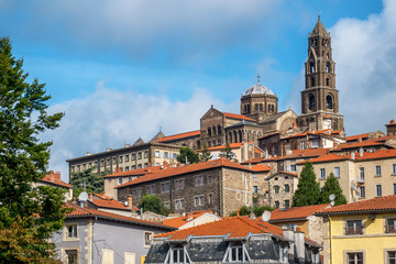 Fototapeta premium The Cathedral of Le Puy-en-Velay, France