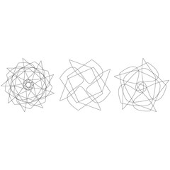 Holiday patterns of stars of snowflakes and flowers for gifts