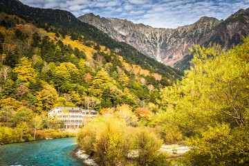Kamikochi , A popular resort in the Northern Japan Alps of Nagano Prefecture