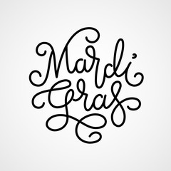 Mardi Gras lettering