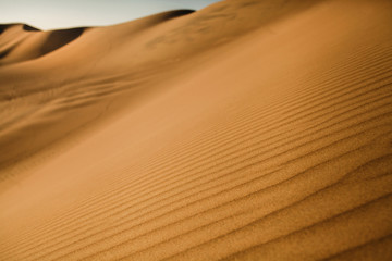 Dunes Huacachina desert in Ica Region, southwestern Peru