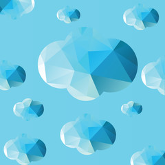 Cloud Color Background Doodle Vector