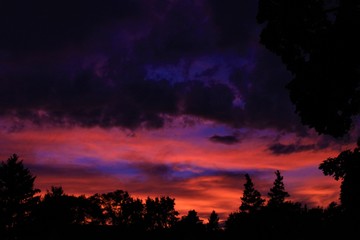 Blue and Pink Sunset