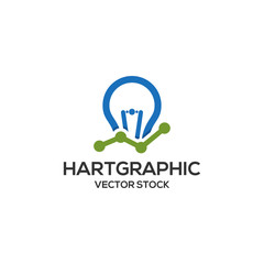 financial bulb lamp logo