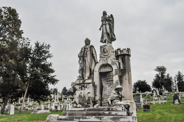 Mausoleum in a Cemetery