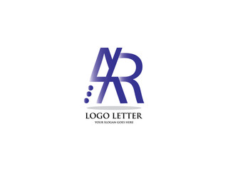 Initial Letter A, and R Design Logo Vector Graphic Branding Letter Element.