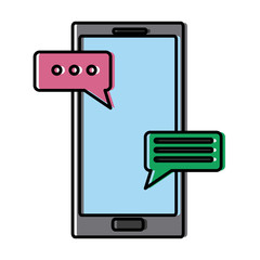 Smartphone mobile technology icon vector illustration graphic design