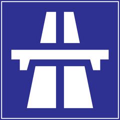 motorway sign vector