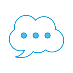 Chat bubble symbol icon vector illustration graphic design
