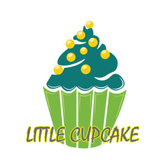 Cartoon little cup cake picture